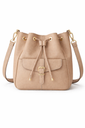 Biscotti Pebble Leather Bucket Bag – Chic Handbag Design