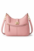 Pink Leather Shoulder Bag – Stylish Everyday Handbag